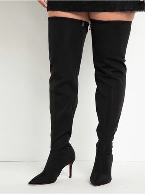 Eloquii Black Over the Knee Boots 10W